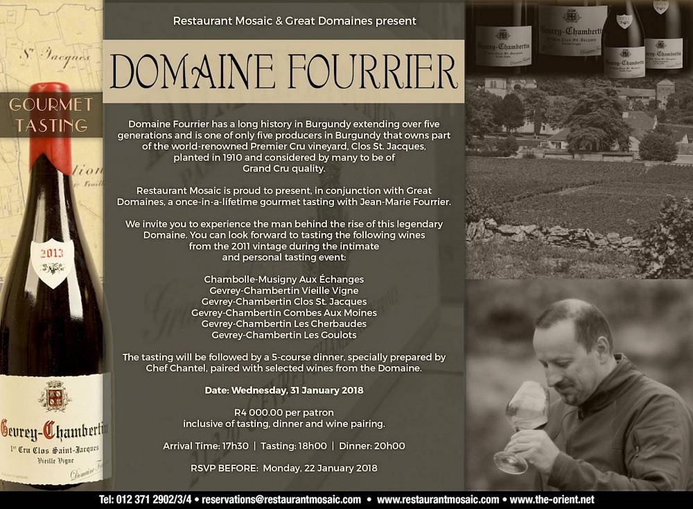 Domaine Fourrier - 31 January 2018