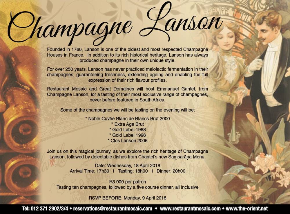 Champagne Lanson - 18 April 2018