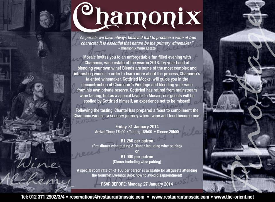 Chamonix Gourmet Wine Evening – 31 January 2014