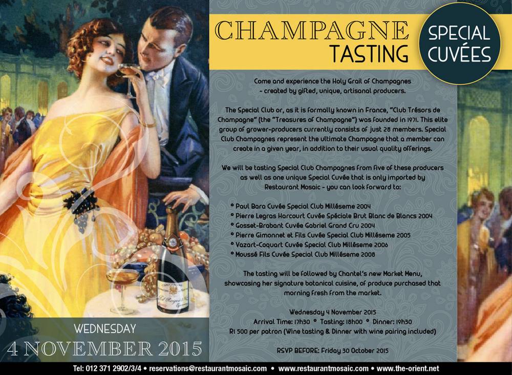 Champagne Tasting - 04 November 2015
